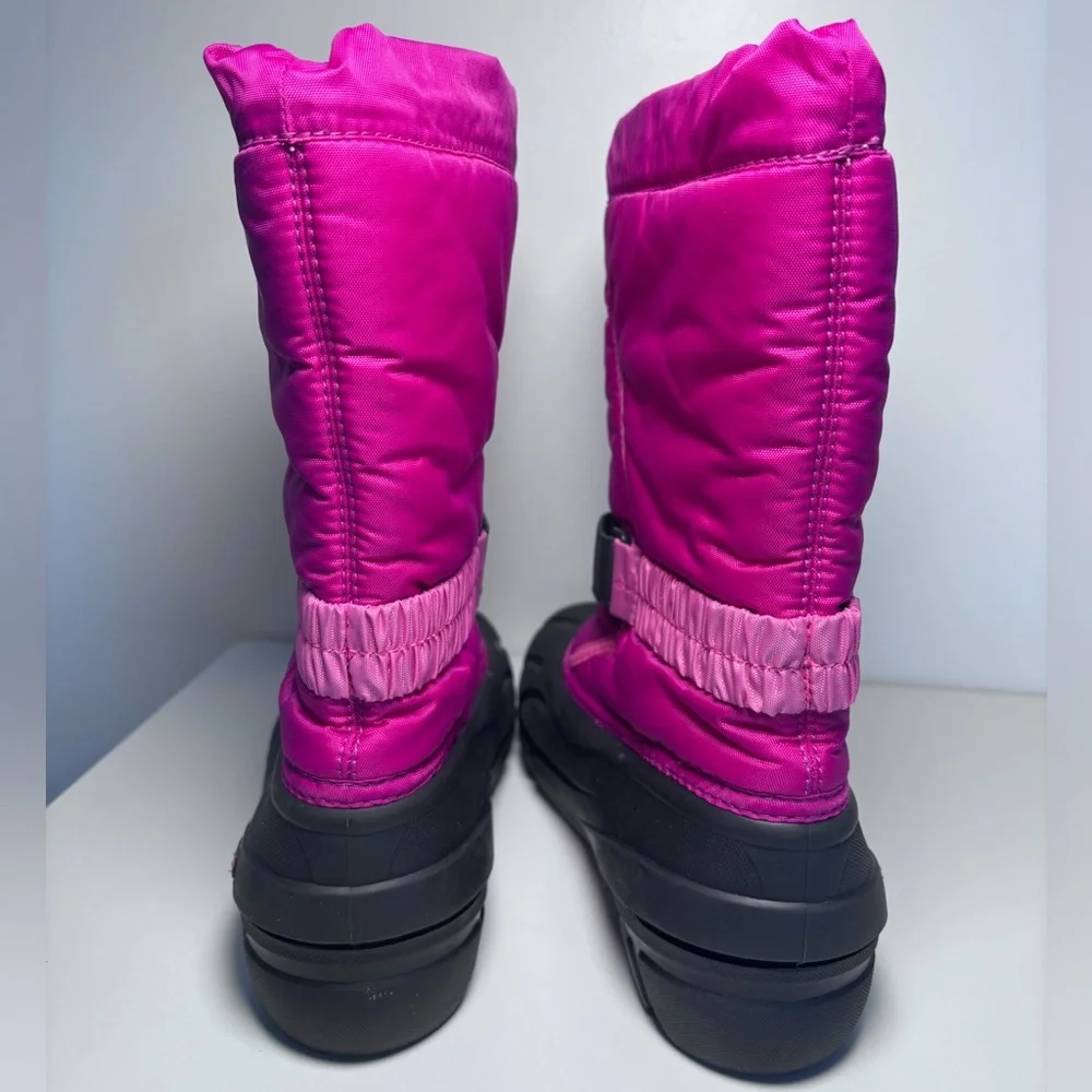 Sorel Flurry Youth Kid’s Pink Winter Snow Outdoor Waterproof Boots Size 5